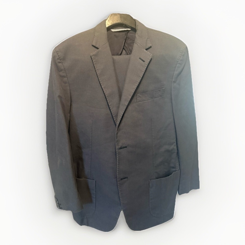 Michael Bastian Mens Sport Suit Two Button Casual Jacket 42 Cotton pants 35